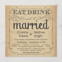 Pergaminho Russo Vintage Convites de Casamento