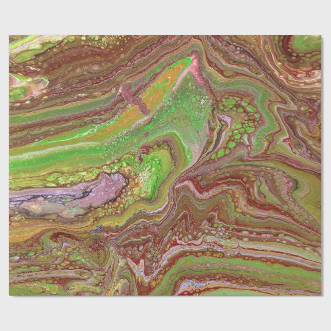 Perguntas 1 Papel de embrulho verde selvagem Marro (Aberto)