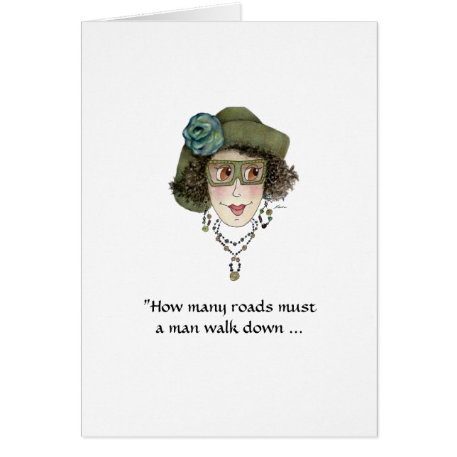 Perguntas da Senhora Engraçada Perda de Cartões do (Frente)