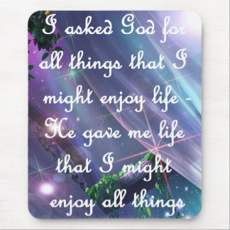 Pergunte a deus Mousepad