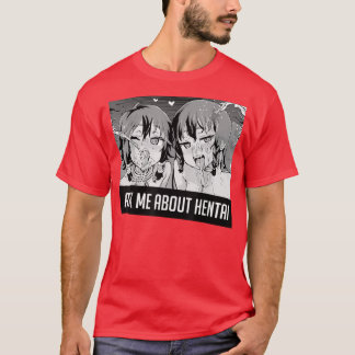 Pergunte-Me Sobre A Camiseta 2 Moças Rostos Senpai