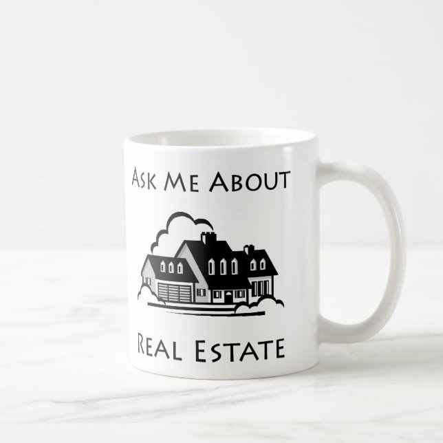 Pergunte-me sobre a caneca dos bens imobiliários (Direita)