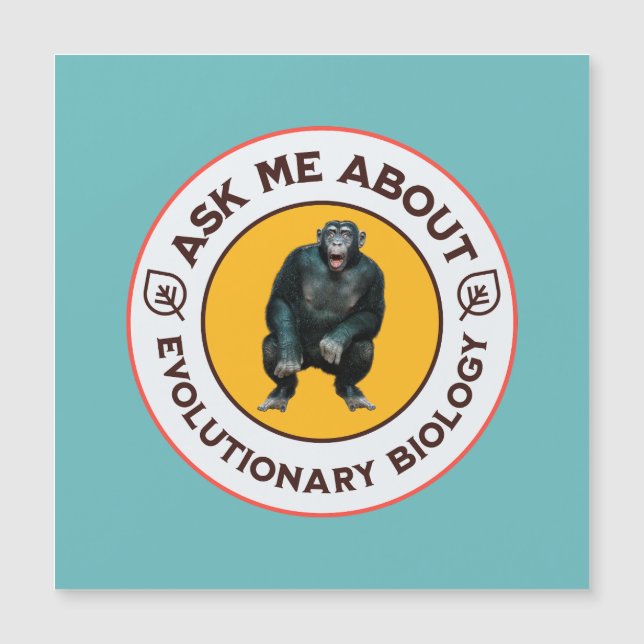 Pergunte-me sobre Biologia Evolutiva Chimpanzé Mac (Frente)