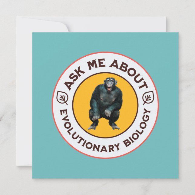 Pergunte-me sobre Biologia Evolutiva Chimpanzé Mac (Frente)