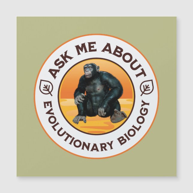 Pergunte-me sobre Biologia Evolutiva Chimpanzé Mac (Frente)