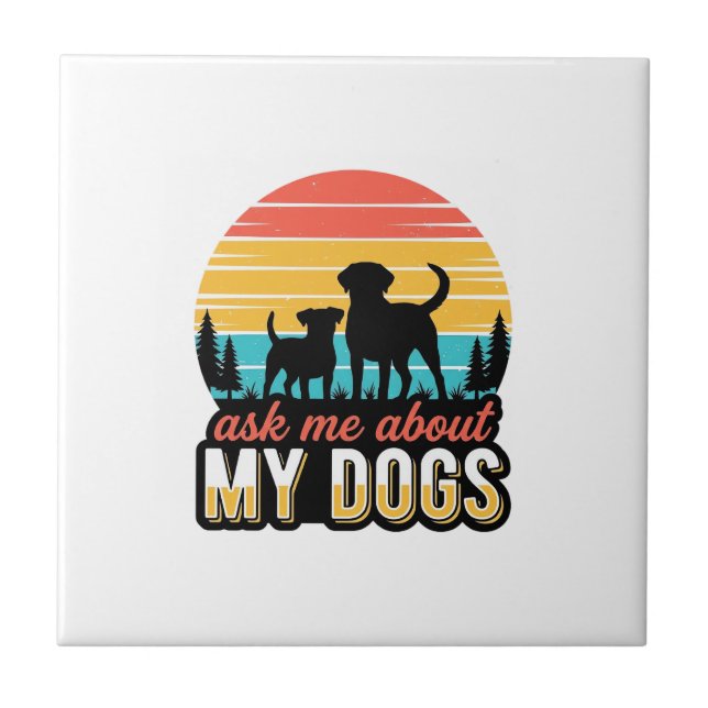 Pergunte-me sobre meu design de amante de cães vin (Frente)
