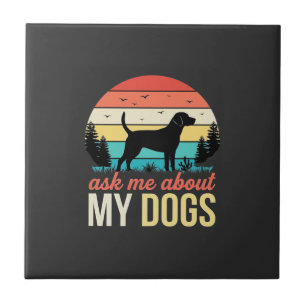 Pergunte-me sobre meus cães Retro pôr do sol_1