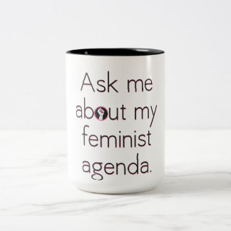Pergunte-me sobre minha caneca feminista da agenda