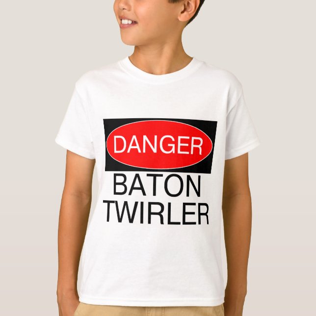 Perigo - Bastão Giratório Camisa Divertida Caneca (Frente)