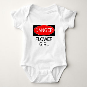 Perigo - Menina das Flores Camiseta Engraçada de C