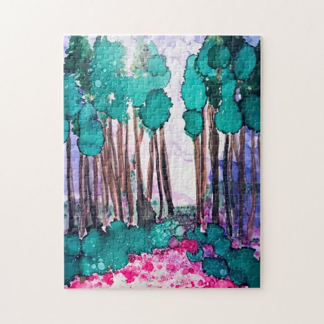 Perigo roxo com Quebra-cabeça de pinos (Vertical)