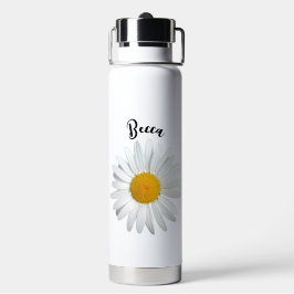 Perky White Daisy Flower Personalizado