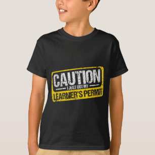 Permissão de Aprendiz Camiseta de Novo Motorista C