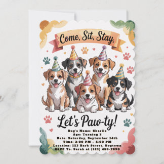 Permite Convites de Aniversário Pawty