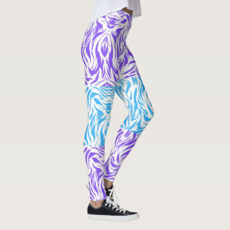 Perna de Legging com Padrão Abstrato Giratório Rox