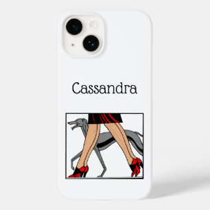 Pernas Art Deco Mulheres Greyhound Whippet Cão R