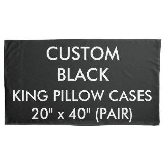 Pernas de Almofada Personalizadas 2 Pretas Tamanho