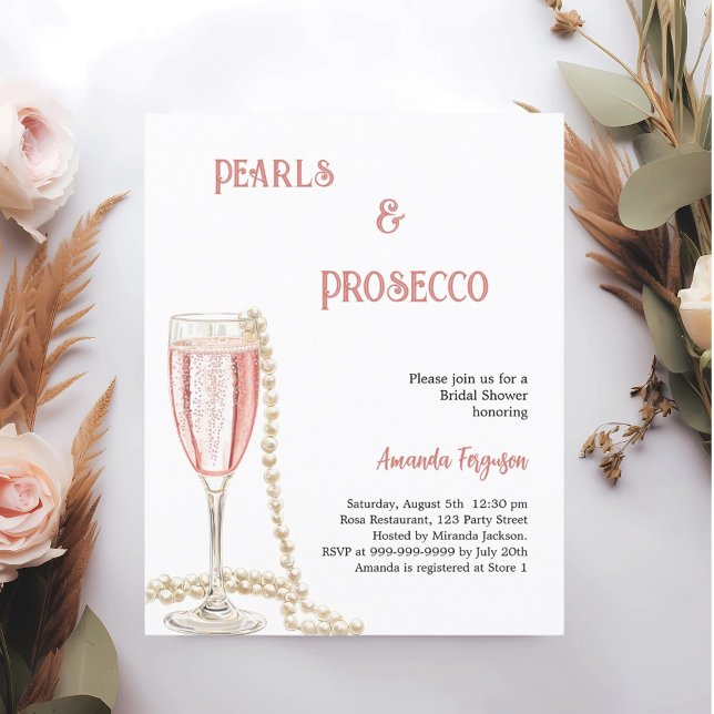 Pérola Chá de panela rosa Prosecco (Criador carregado)