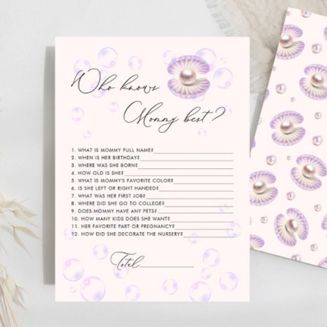 Pérola que conhece o melhor jogo de Chá de fraldas (Criador carregado)