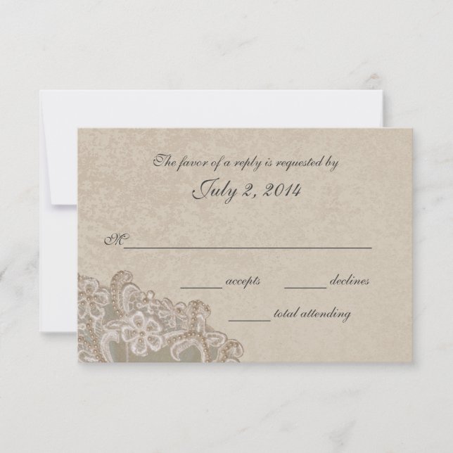 Pérolas Bridas Vintage e Resposta Lace (Frente)