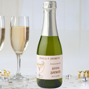 pérolas cor-de-rosa chá de panela prosecco