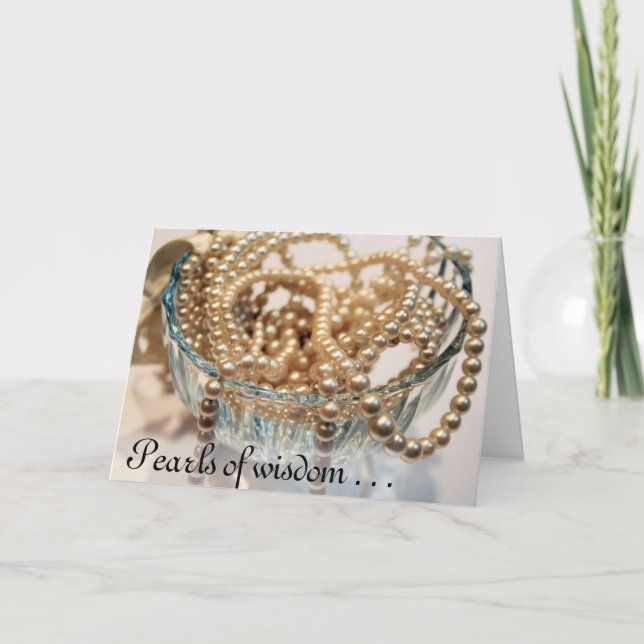 Pérolas de sabedoria. . . cartão (Frente)