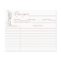 Pérolas E Cartões De Receita Do Chá de panela Pros