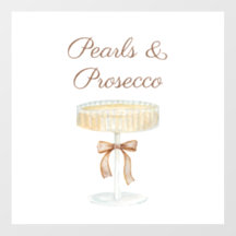 Pérolas e Prosecco amor no chá de noiva