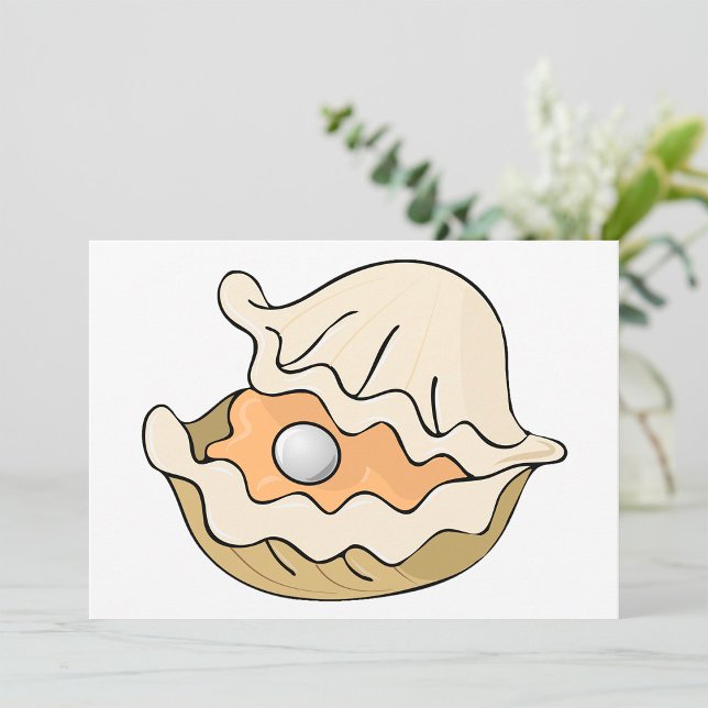 Pérolas Em Convites De Ostra (Criador carregado)