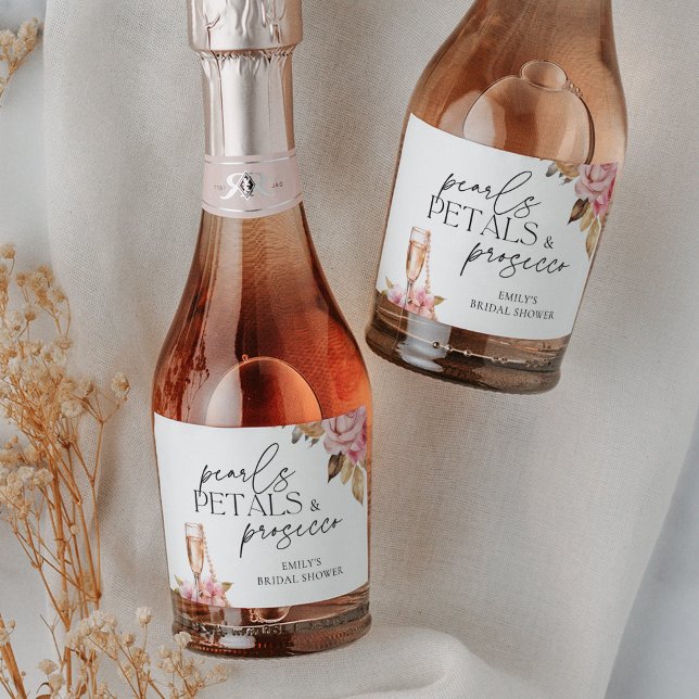 Pérolas Pétalas e Prosecco Floral Chá de Noiva (Criador carregado)