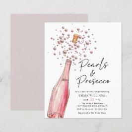 Pérolas Rosa de Orçamento e Chá de panela Prosecco