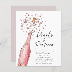 Pérolas Rosa de Orçamento e Chá de panela Prosecco