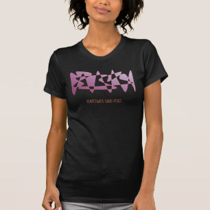 "Perpetuar Boas Vibrações" Camiseta de Arte Roxa L