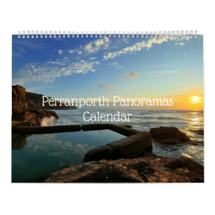 Perranporth Fotos Panorâmicas 18 meses Calendário