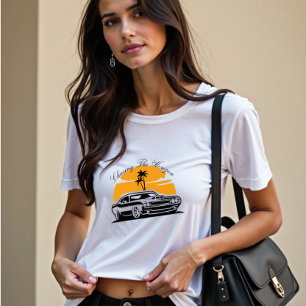 Perseguição do Horizon Vintage Muscle Car Sunset