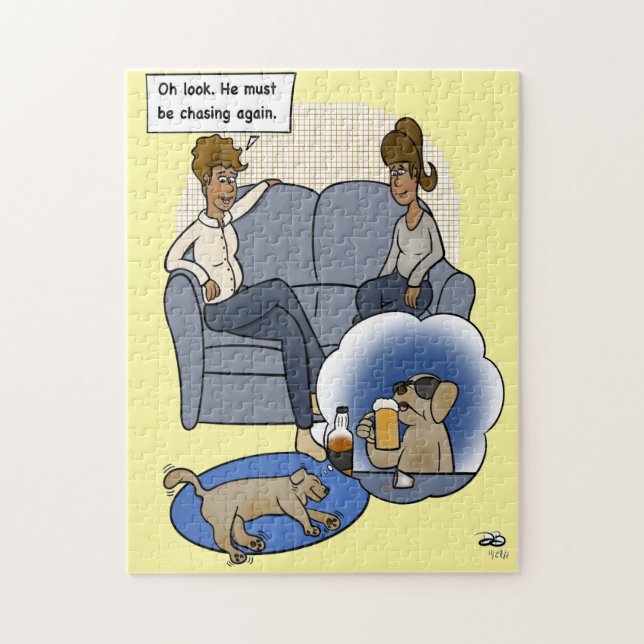 Perseguindo o Dream Yellow Jigsee Quebra-cabeça (Vertical)