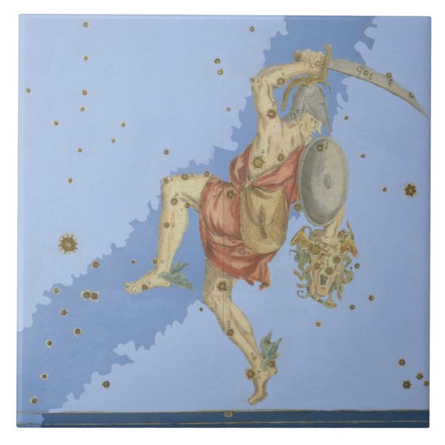 Perseus com a cabeça do Medusa, 'de Uranometria (Frente)
