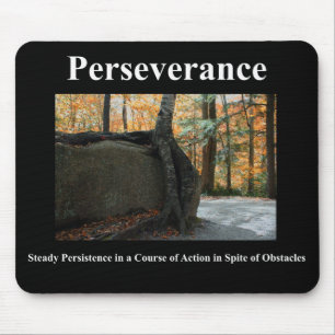 Perseverança preta de Mousepad