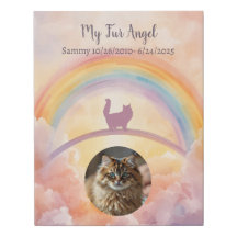 Persian Cat Pet Memorial Canvas –My Guardian Angel