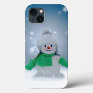 Personagem adorável de boneco de neve de Natal do