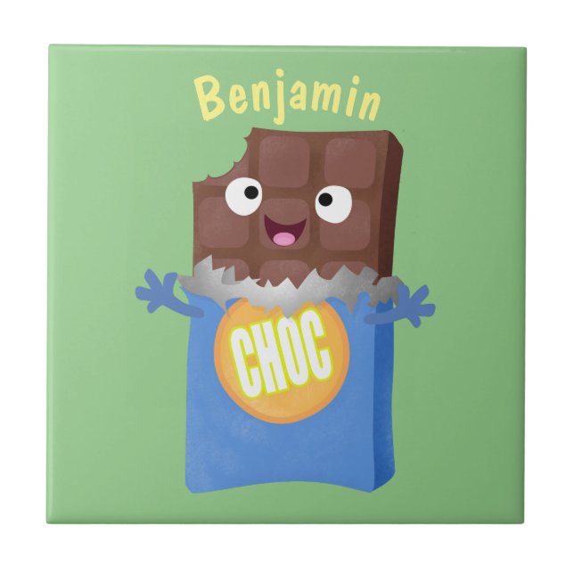Personagem de desenho animado bar doce de chocolat (Frente)