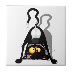 Personagem de desenho animado engraçado de gato de