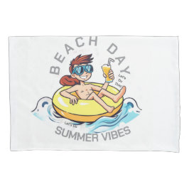 Personagem de desenho animado no Dia da Praia no A