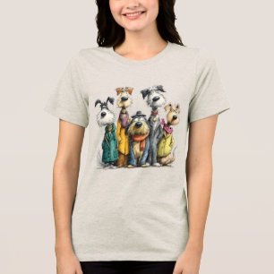 Personagens de cães fofos