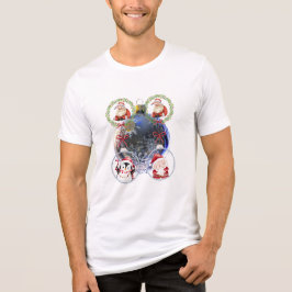Personagens de Feriado em um Enfeite de Floco de N