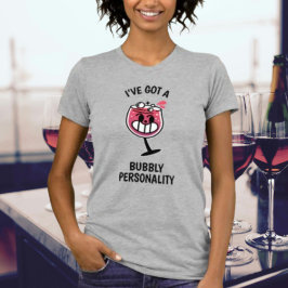 Personalidade Borracha - Camisa Do Vinho Divertido