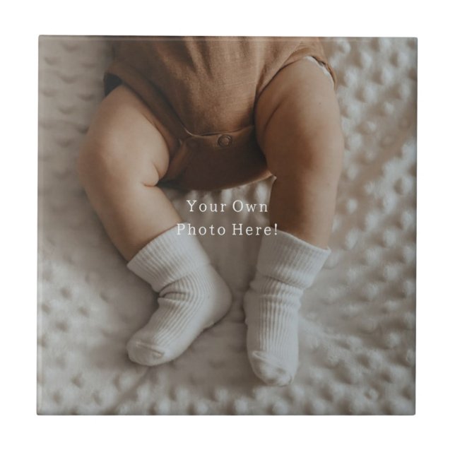 Personalised Photo Your Own Picture Ceramic Tile. (Frente)