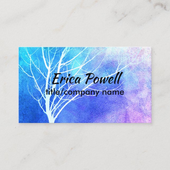 personalização da arte da natureza cartão de visit (Frente)