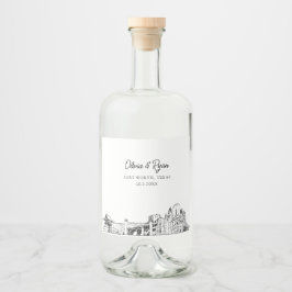 Personalização de Casamento de Forte Minimalista