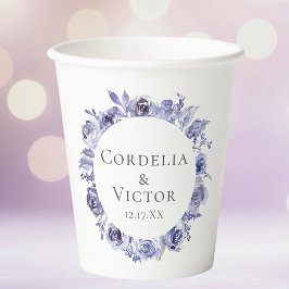 Personalização de Casamento de Terra Floral Roxo E